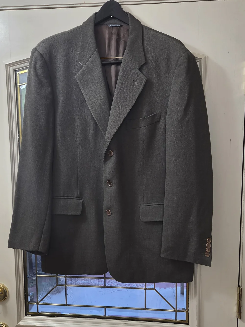 Joseph & Lyman 100% Virgin Wool Suit Jacket Blazer | 42R | Olive Green
